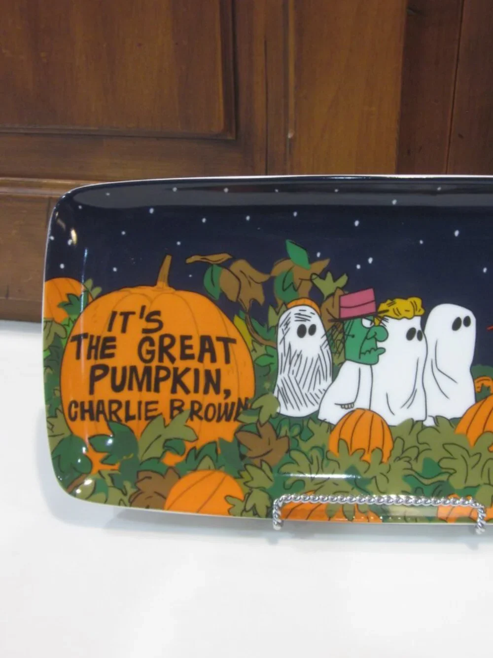 Great Pumpkin Peanuts Serving Platter
